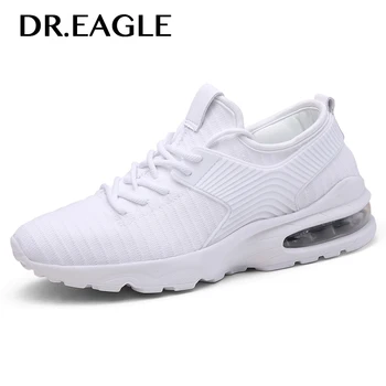

DR.EAGLE Mens running shoes men sport Summer men's white breathable athletic gym mesh sneakers runing sports shoe baskets homme