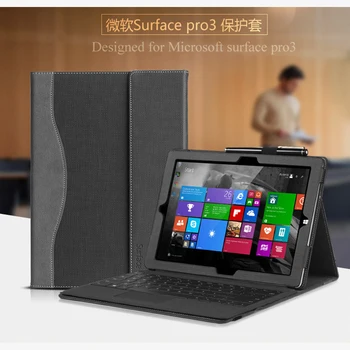 

Creative Design Tablet Pc Cover For 12" Microsoft Surface Pro 3 Laptop Sleeve Case Pu Leather Skin Protective Stylus As Gift