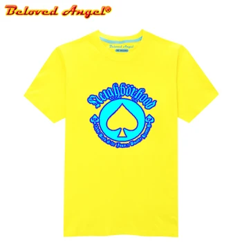 

Super Hero Tshirt Boys Luminous Short Sleeves T-shirts Kids Funny Print Shirt Tiny Cottons 2020 Girls Hip hop Tees Tops 3-15T