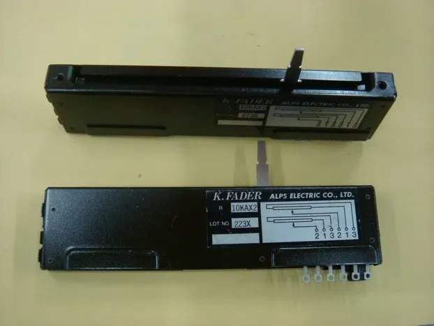 

[BELLA]ALPS 12.8 cm with a rail enthusiast double mixer fader Slide Potentiometers A10K--10PCS/LOT