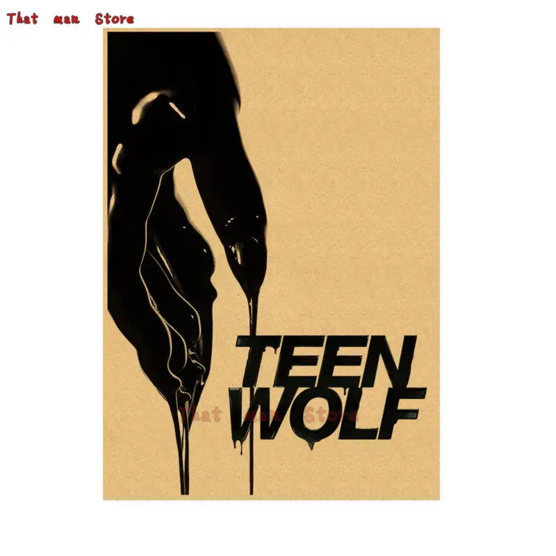Украшение для дома Teen Wolf плакат из крафт фильма наклейки на стену с рисунком