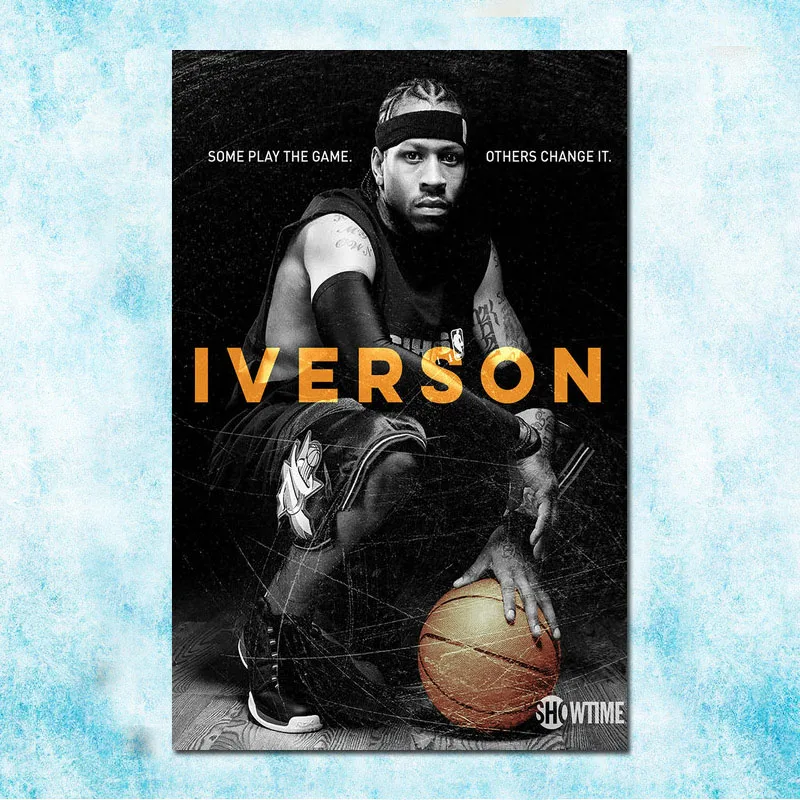 

Allen Iverson Basketball Star Art Silk Poster Canvas Print 13x20 inch-005