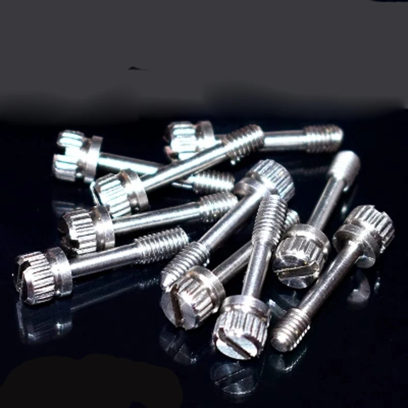 2PCS Sloted Thumb Screw Loose off Knurled Adjust Screws GB839 Length