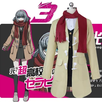 

Anime Danganronpa/Dangan Ronpa 3 Miaya Gekkogahara Cosplay Costume Halloween Uniform Outfit Shirt+Vest+Skirt+Coat+Scarf Cosplay