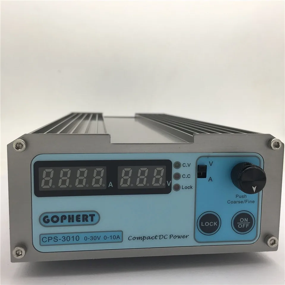 

Mini DC Power Supply + Banana clip wire EU UK US adapter OVP/OCP/OTP low power 110V - 230V 0-30v 0-10A CPS-3010