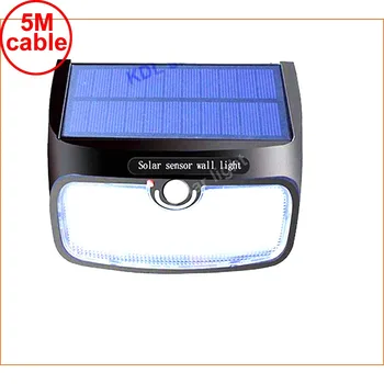 

split mounting 48 LED 900lm Solar Light PIR +motion+radar ICOCO Waterproof 28 So for Garden Back Door Step Stair Fe 5M cabl