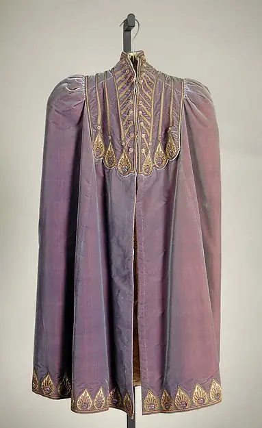 

Evening cape Designer Medieval Clothing Victorian dress satin dress