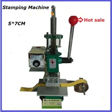 57 Manual Stamping Machine,leather printer,Creasing machine,hot foil stamping machine,marking press,embossing machine(5x7cm)
