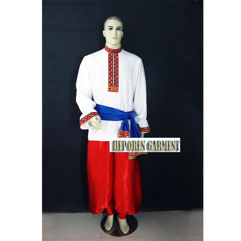 Custom Man Russia National Costumes,Folk Dance Jacket And Pants For Male Suits For Adult or Children