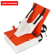Faux Leather Children Dining Chair Booster Cushion Portable Folding Breathable Cotton Pad Travel Baby Table Eatting Booster Seat free installation multi function baby portable folding dining table chair booster seat children eating chair dinner booster seat