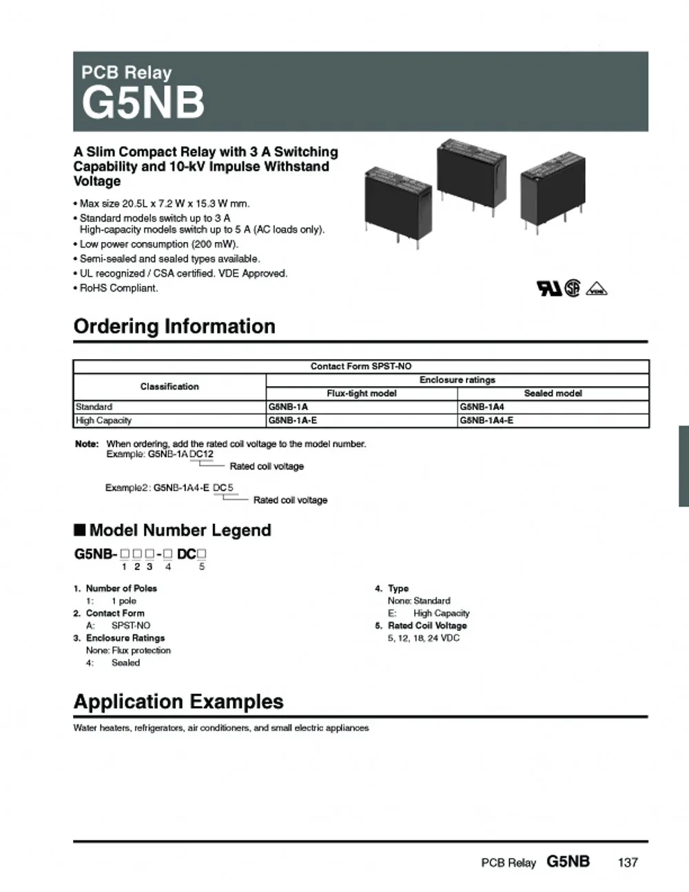 50 шт. OMRON Мощность реле G5NB-1A-E-5VDC G5NB-1A-E-12VDC G5NB-1A-E-24VDC G5NB-1A-E 5В/12В/24VDC 5A 4 Пина группа нормально разомкнутый