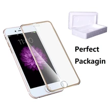 Front Screen Protector Film for iPhone 7 6 6s 5 5s 5se Tempered Glass Full Cover 3D Curved Edge Titanium Film Full Coverage