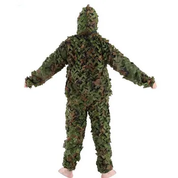 

Camouflage Leafy Woodland Ghillie Suits Outdoor Hunting Suit Jacket Pants Hunting Clothing