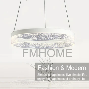 

Fashion modern simple bubble acrylic ring lighting parlor study bedroom lighting warm white white