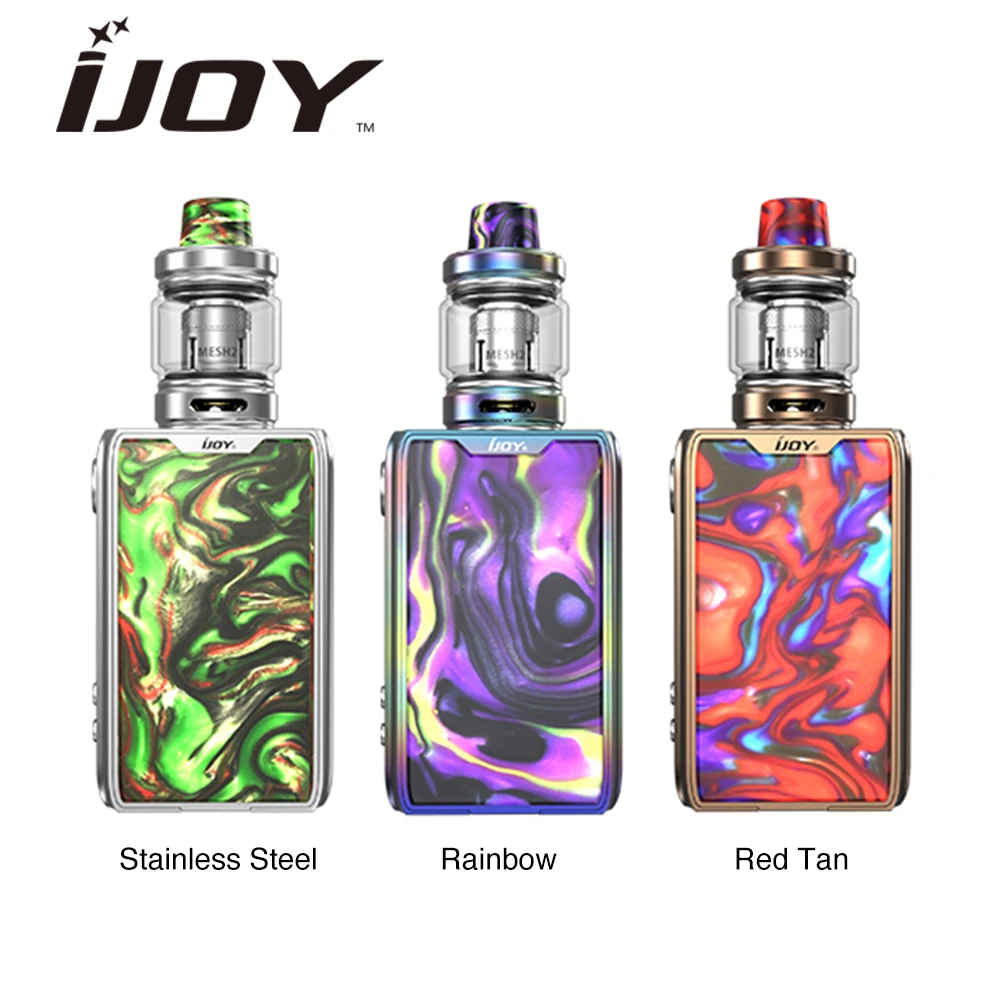 

Newest Original IJOY Shogun JR Resin 126W TC Kit 4500mAh Built-in Battery & 2ml/6ml Shogun Tank Ecig Vape Kit