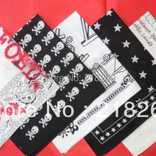 Изготовленные на заказ хлопковые головные банданы, хлопковые банданы с принтом, хлопковый носовой платок