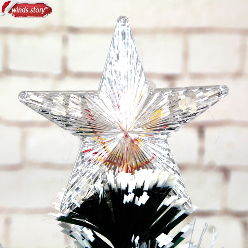  Christmas tree 4'/5'/6' Fiber optic LED Colour Changing Traditional Artificial Green Flash Xmas tre - 32834481065