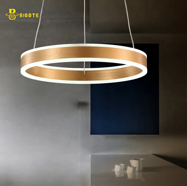 Luxury Modern Chandelier Led Circle Ring Luxury Modern Chandelier Led Circle Ring Light For Living Room Acrylic Re Lighting Rose Gold