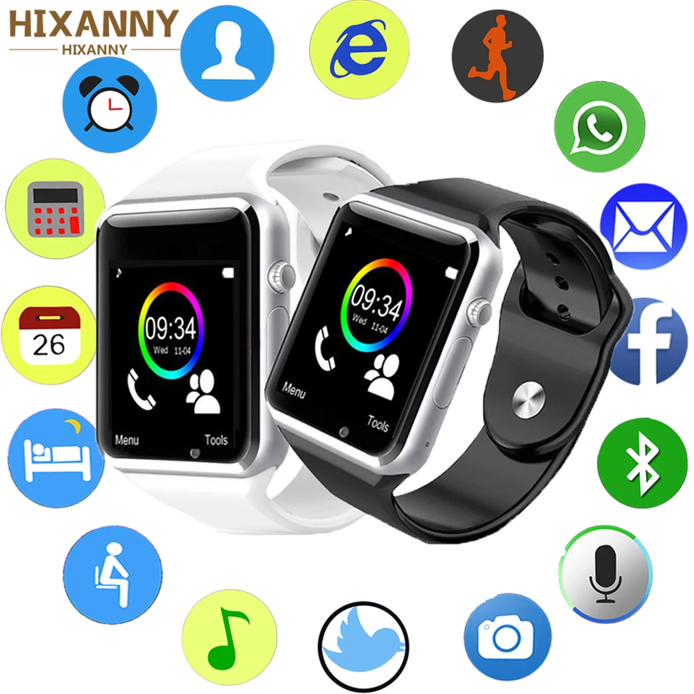 

Bluetooth Android Smart Watch A1 Smartwatch Passometer Message Sync Smart Clock with Camera SIM TF Card Smartwatch PK U8