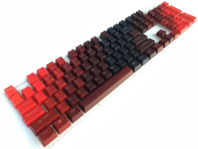 

Blue Red Purple Green gradient 104 ANSI layout Thick PBT Backlight Keycap For OEM Cherry MX Switches Mechanical Gaming Keyboard