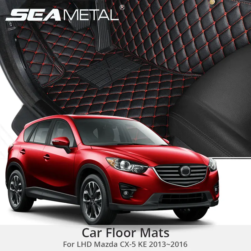 Для LHD Mazda CX-5 KE 2017 2016 2015 2014 2013 автомобильные коврики на заказ CX5 автомобильный