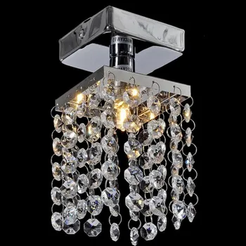 

Modern LED crystal ceiling lamp Aisle bedroom stainless steel led lamp K9 crystal led lustre light Ceiling Lights