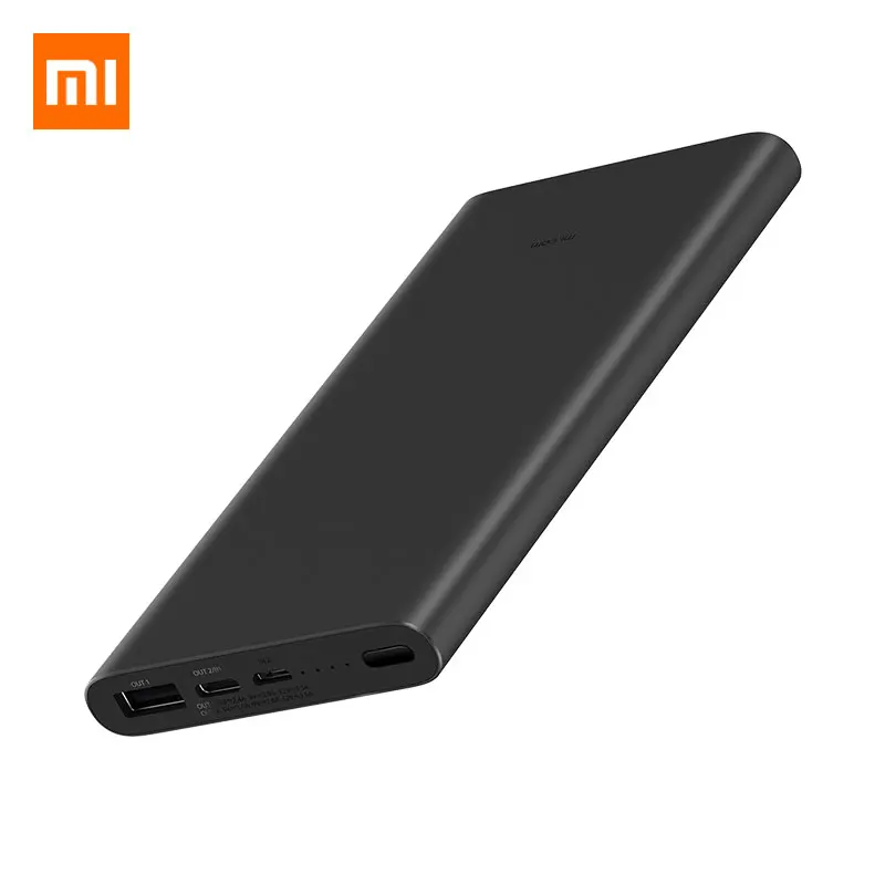 Xiaomi Mi внешний аккумулятор 3 10000 мАч Двусторонняя Быстрая зарядка 18 Вт QC3.0 USB-C type-C двойной вход выход PLM12ZM внешний аккумулятор