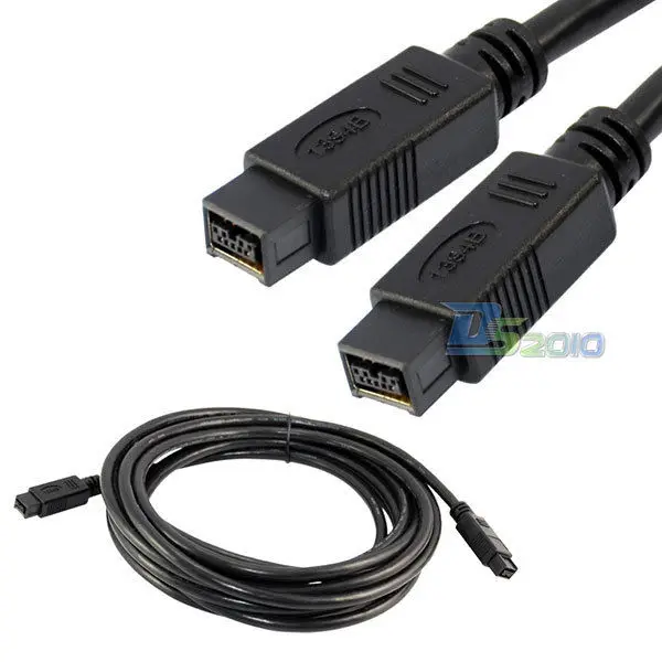Danspeed 6Ft 10Ft 15Ft FireWire 800 IEEE 1394B 9Pin мужчина к Мужской быстро dv кабель Длина 1 8 m 3m 4 5 m|dv