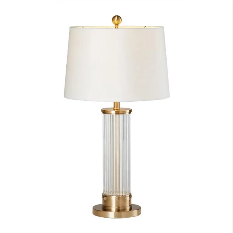 

Post-modern Luxurious K9 Crystal Fabric Led E27 Table Lamp for Living Room Bedroom Study H 68/75cm 80-265V 1563