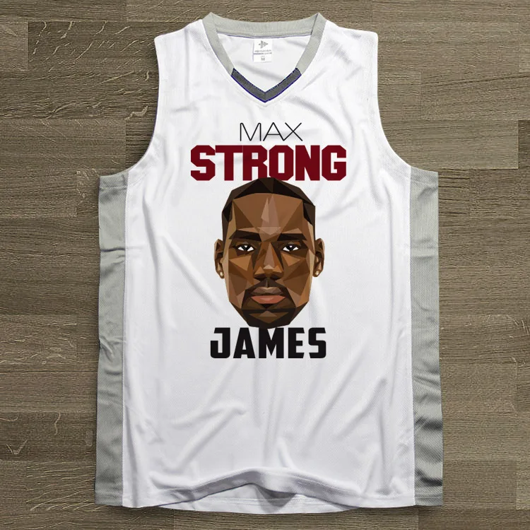 

SYNSLOVEN design Men Basketball Jersey top Uniforms Cavaliers no.23 lebron james Sports clothing mesh Breathable plus size