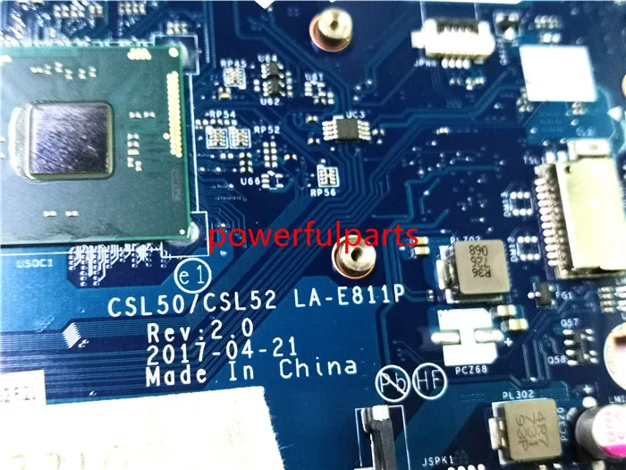 Рабочий для hp 15-BS 250 G6 258 G6 Материнская плата ноутбука 926251-601 CSL50 CSL52 LA-E811P N3710 Процессор встроенный