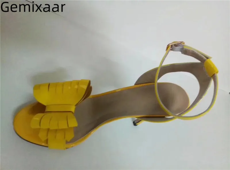 

Butterfly-knot Sandals Women Shoes Peep Toe Thin High Heels Party Zapatos Sexy Narrow Buckel High Gladiator Heel Sandals Woman42