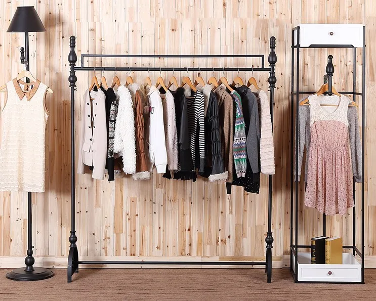 Iron clothing rack clothing store display racks for hanging clothes