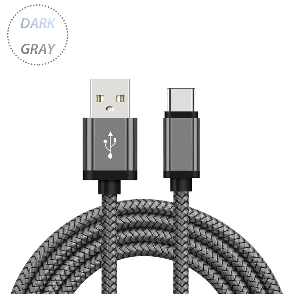 25 см короткий 1 м/2 м/3 м/длинный usb type C USB-C зарядный кабель зарядное устройство 0,25/1/2/3 м кабель для смартфонов Аксессуары для мобильных телефонов - Цвет: gray