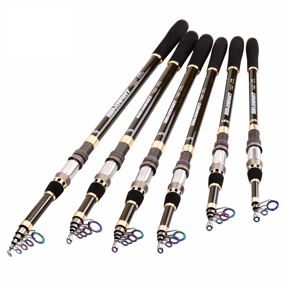 

DAGON Carbon Telescopic Fishing Rod 1.8M 2.1M 2.7M 3.0M 3.6M Super Hard Saltwater Spinning Rod Sea Fishing Tackle
