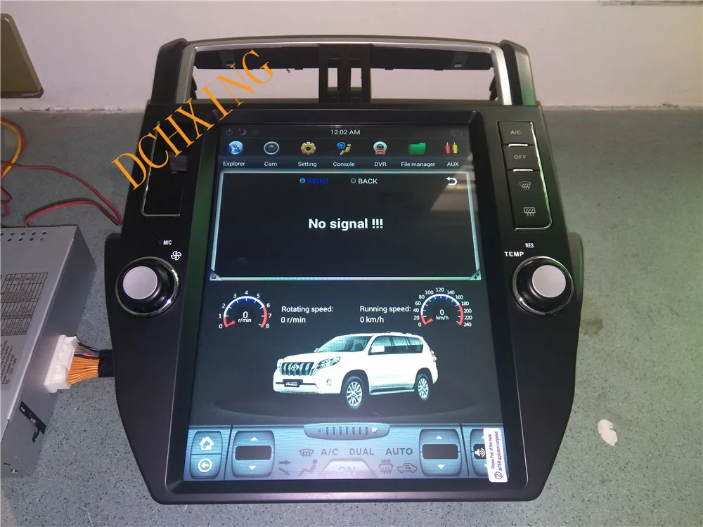 12,1 ''tesla стиль Android 8,1 автомобильный dvd-плеер gps навигация для Toyota Land Cruiser Prado 2010 2011 2012 2013 PX6 CARPLAY