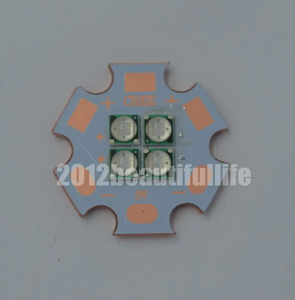 

3V 6V 12V 3535 Ultra Violet 10W 365nm 395nm 420nm 380nm Power Led on 20mm Copper PCB