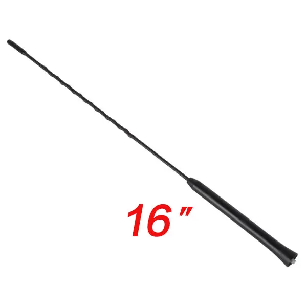 Mayitr 16 inch Car Screw Roof Mast Whip Aerial AM/FM Radio Antenna Black for VW Volkswagen Jetta Beetle GTi Golf Cabrio Passat