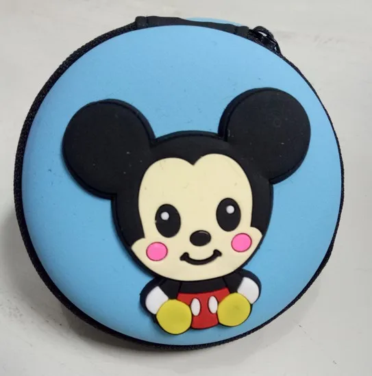 Disney Мультфильм Сумка Микки для хранения наушников монета плюшевый Кошелек прекрасный ключ сумка Монета Сумка линия данных коробка для хранения - Цвет: 9