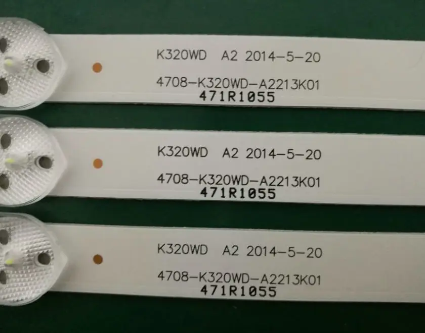 12 шт. x 32 светодиодный светодиодные ленты для подсветки телевизора 4708 K320WD A2213K01