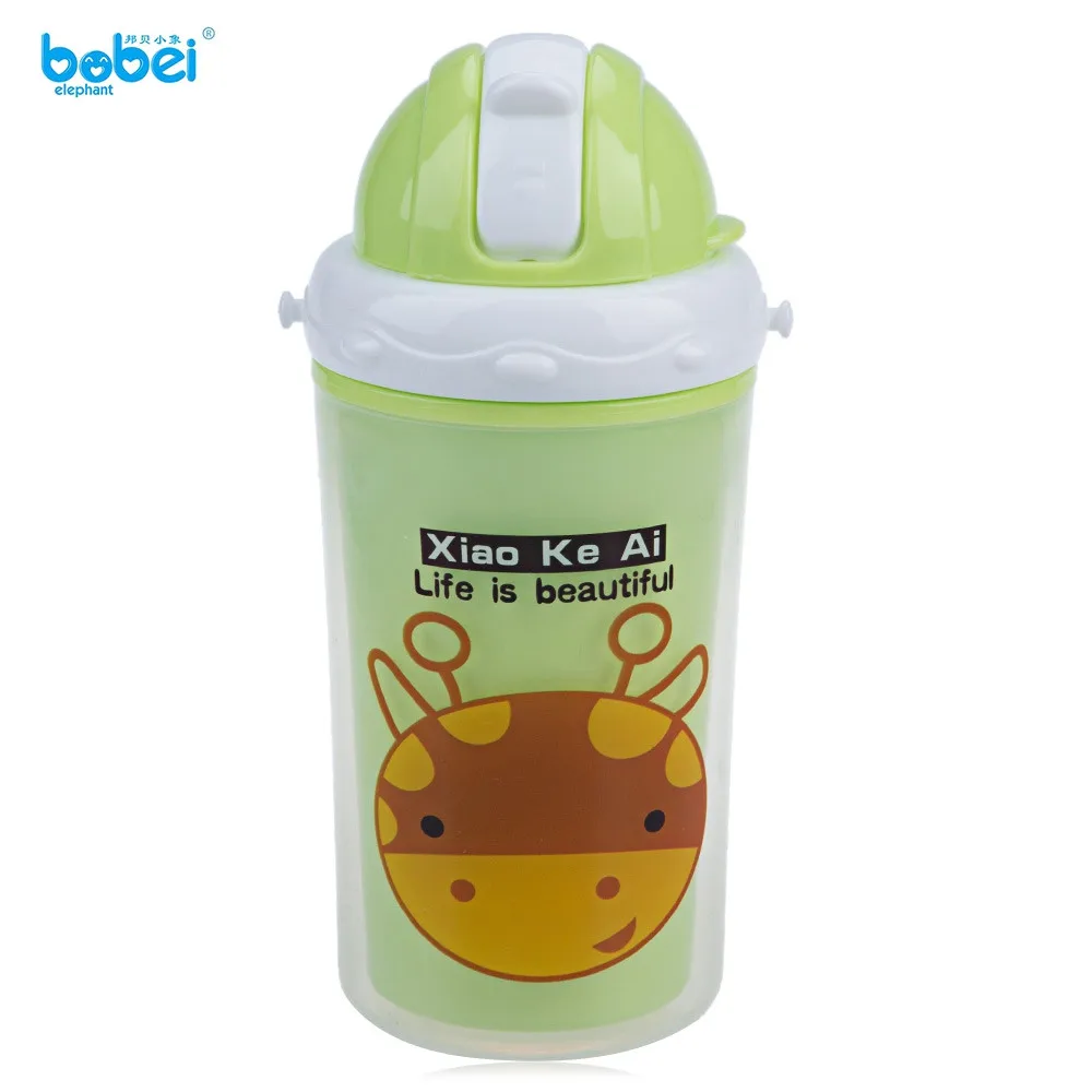 Bobei Cute Kids Double Layer Heat Insulation Water Bottle Cartoon Cup School Water Bottles Kettle Shaker water milk bottles0