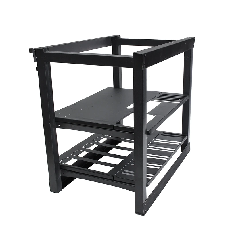 Leory For 6 GPU ETH Ethereum 50x50cm Miner Frame Bracket Open Air Mining Miner Frame Rig Case Bracket 6xGraphics Card 3xFan Slot Leory For 6 GPU ETH Ethereum 50x50cm Miner Frame Bracket Open Air Mining Miner Frame Rig Case Bracket 6xGraphics Card 3xFan Slot