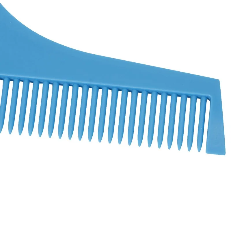 Борода формирование инструмент человек джентльмен борода отделкой шаблон стрижка синий с расческой