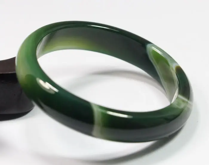

65MM VERY FINE RARE NATURAL GREEN JADEITE stone BRACELET BANGLE Free Shipping