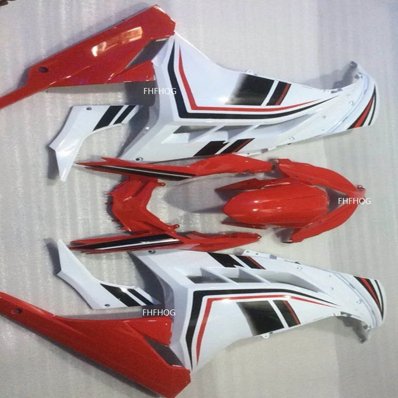 Motorcycle Injection Moiding ABS Plastic Fairing Kit Bodywork For kawasaki NINJA300R 2013-2015 ZX300R 13-15 RED/ White | Автомобили и