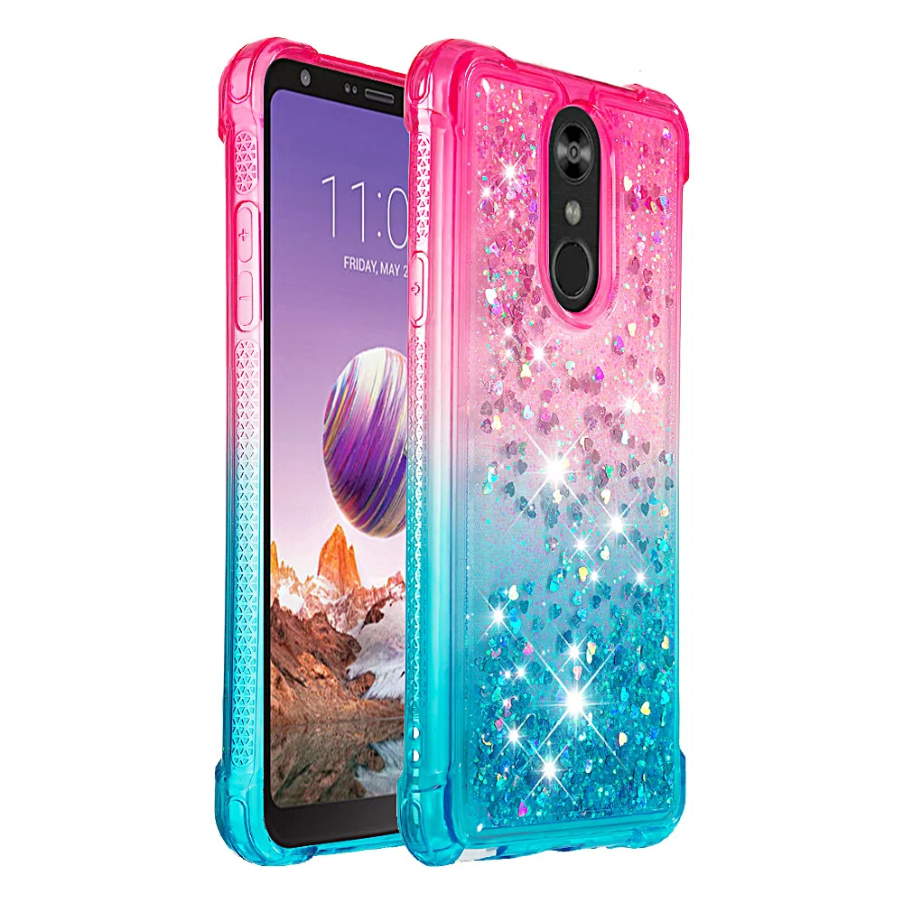 Tikono жидкие блестки песок Чехол для мобильного телефона LG Stylo 4 K8 2018 Aristo 2 Plus LV3