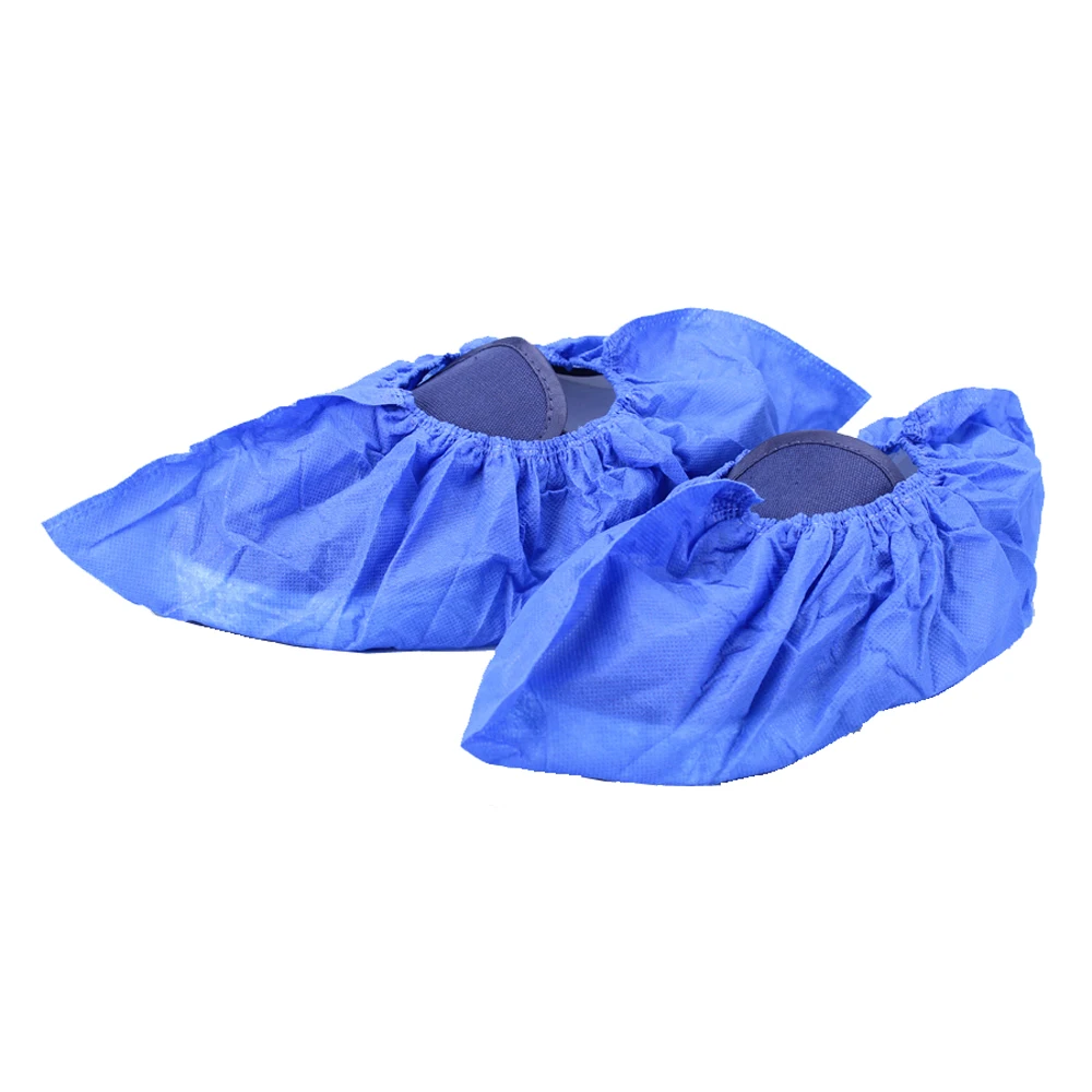 200pcs Disposable Medical Shoe Cover Blue Non woven Shoes Cover Booties