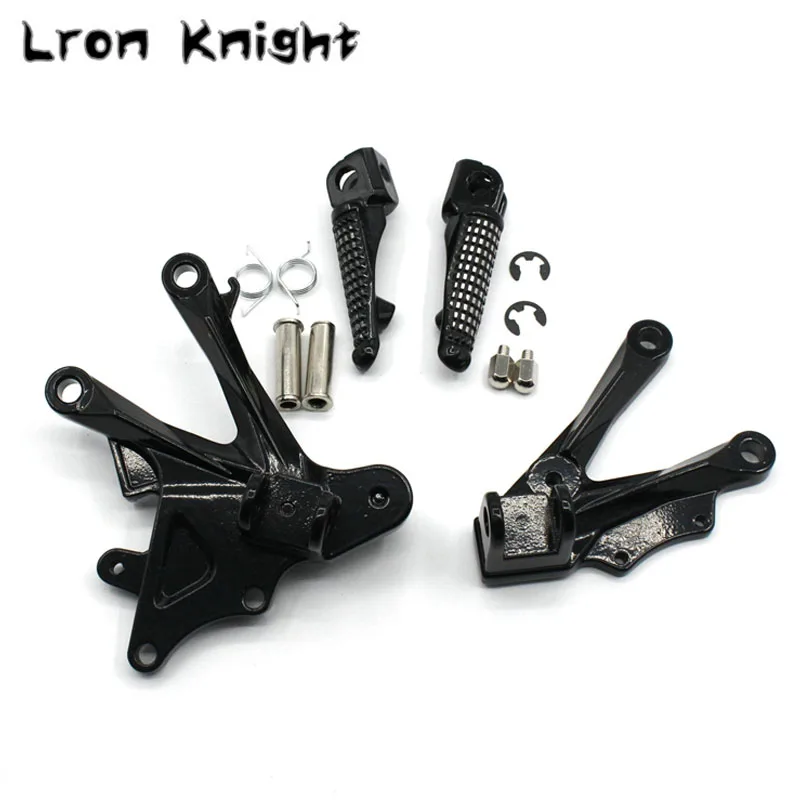

For KAWASAKI ZX-10R ZX10R ZX 10R 2006-2010 Motorcycle Accessories Footrests Front Foot Pegs Pedals Rest Footpegs Bracket