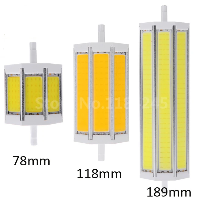 

Dimmable R7S COB led bulb R7S led lights 78mm118mm 189mm 10W 15W 20W light lighting lamp AC85-265V replace halogen floodlight