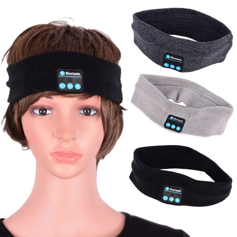 

Unisex Smart Warm Headband Wireless Bluetooth Caps HandFree Headphone Headset Speaker Mic